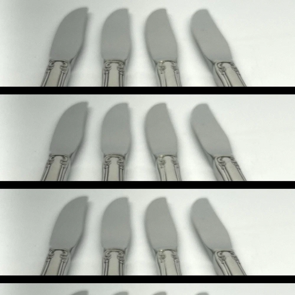 Oneida Mansion Hall Stainless Knives Distinction Deluxe HH Flatware Set Of 4